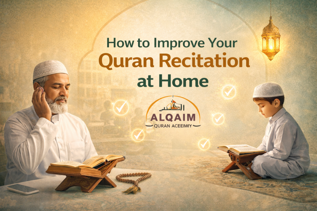 How to Improve Your Quran Recitation at Home